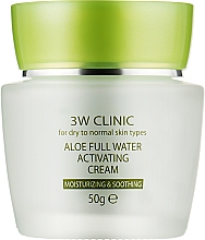 Düfte, Parfümerie und Kosmetik Feuchtigkeitsspendende Gesichtscreme mit Aloe-Extrakt - 3W Clinic Aloe Full Water Activating