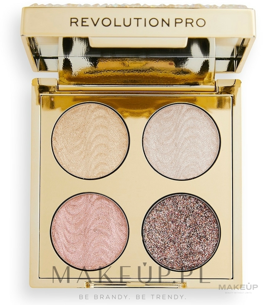 Make-up Palette - Revolution Pro Crystal Eye Quad — Bild Gold Crystal