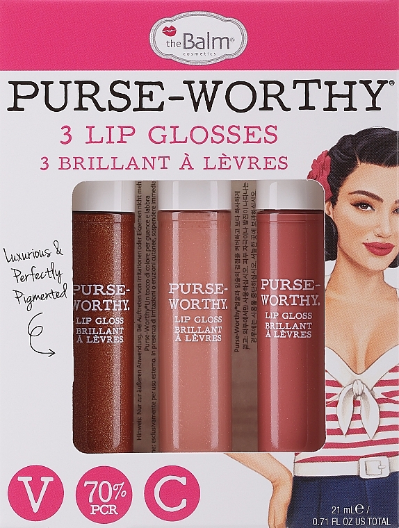 Lipgloss-Set - theBalm Purse-Worthy 3 Lip Glosses (Lipgloss 3x7ml)  — Bild N1