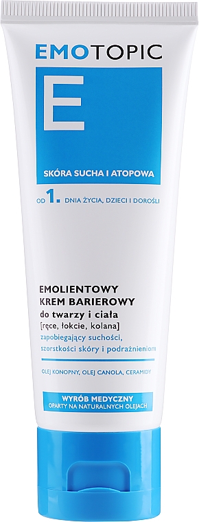 Weichmachende Schutzcreme für Gesicht und Körper - Pharmaceris E Emotopic Emollient Barrier Cream — Bild N1