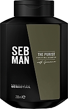 Tiefenreinigendes Shampoo mit Guarana-Extrakt - Sebastian Professional Seb Man The Purist Purifying Shampoo — Foto N1