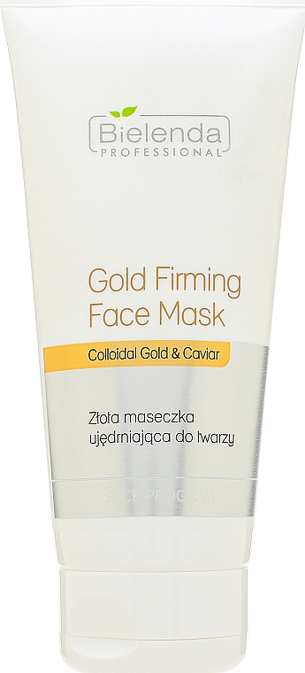 Straffende Gesichtsmaske mit kolloidalem Gold und Kaviar - Bielenda Professional Program Face Gold Firming Face Mask