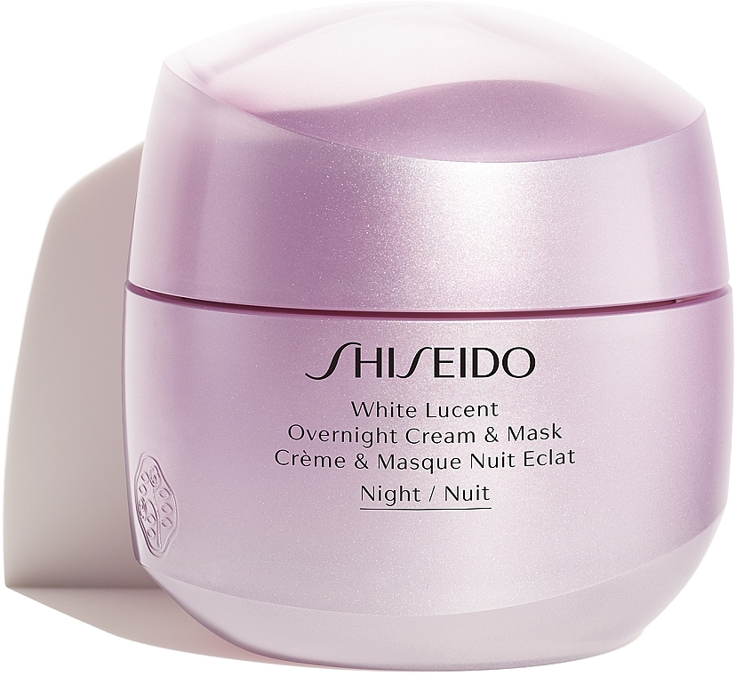 Feuchtigkeitsspendende und reparierende Gesichtscreme-Maske für die Nacht - Shiseido White Lucent Overnight Cream & Mask — Bild N1