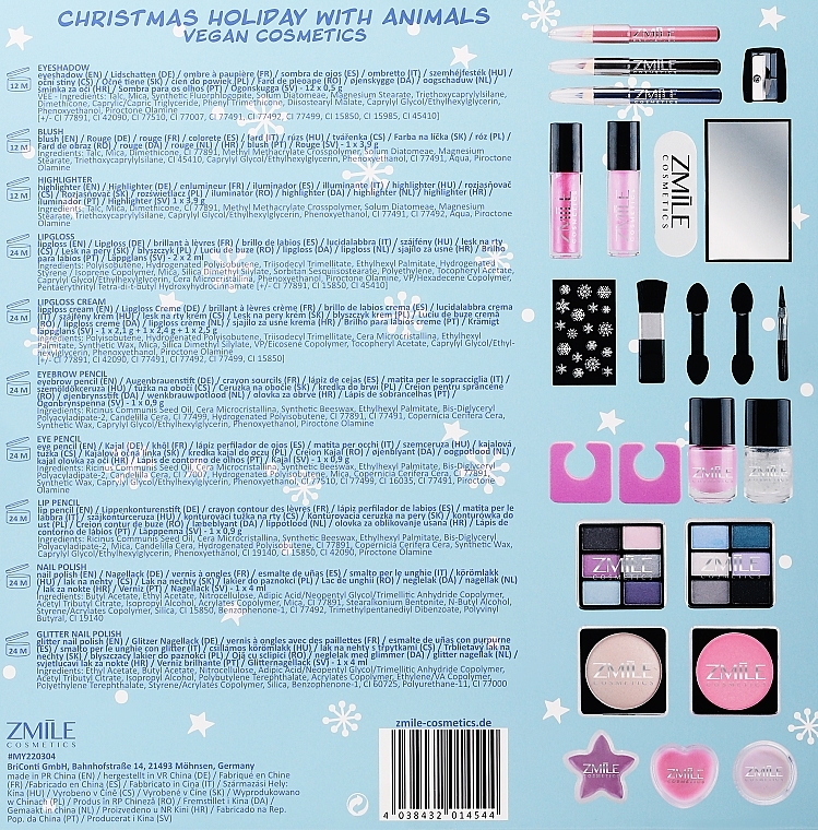 Adventskalender-Set 24 St. - Zmile Cosmetics Puzle Christmas Holiday  — Bild N4