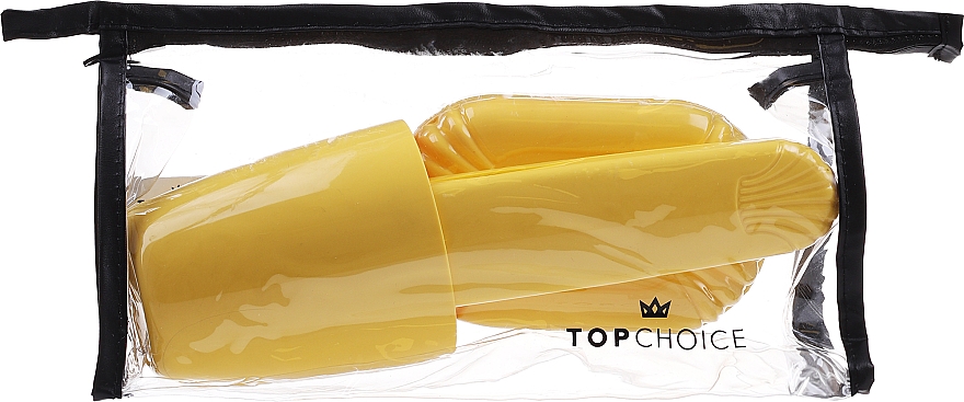 Reiseset 41372 gelb mit schwarzer Kosmetiktasche - Top Choice Set (Accessoires 4 St.) — Bild N1