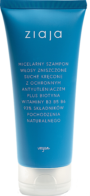 Mizellenshampoo für lockiges und strapaziertes Haar - Ziaja Limited Micellar Shampoo For Damaged Hair Dry Curly — Bild N1