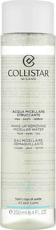 Micellarwasser für Gesicht, Augen und Lippen  - Collistar Make-up Removing Micellar Water Face-Eyes-Lips — Bild N1