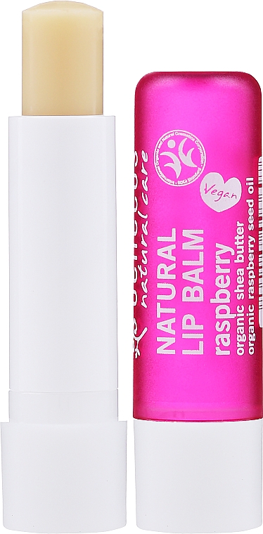 Natürlicher Lippenbalsam mit Himbeersamenöl und Sheabutter - Benecos Natural Raspberry Lip Balm — Bild N1
