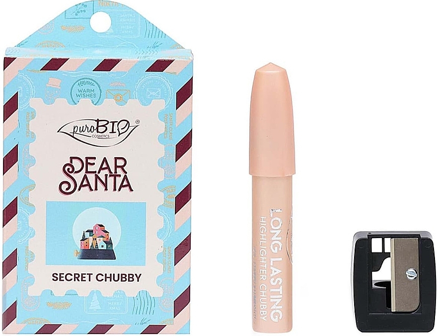 Set - PuroBio Cosmetics Secret Chubby (Highlighter/3,3g + Spitzer/1 St.) — Bild N1