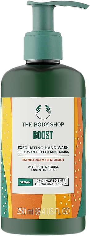 Flüssige Handseife - The Body Shop Mandarin & Bergamot Vegan Boost Exfoliating Hand Wash — Bild N2