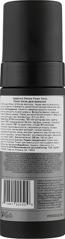 Schaum-Tonikum für das Haar - Uppercut Deluxe Foam Tonic — Bild N2