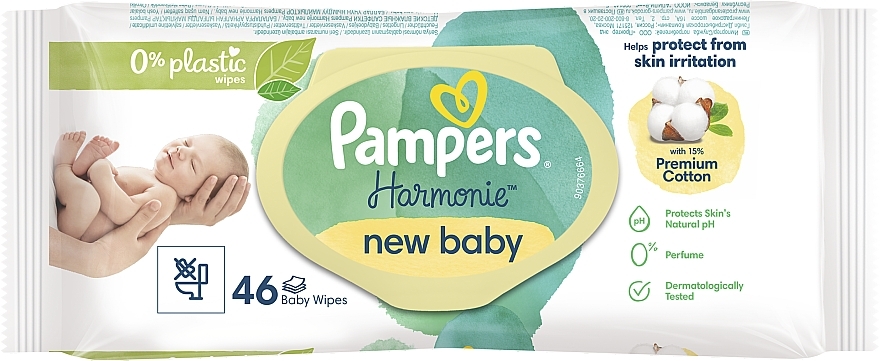 Feuchttücher für Babys 46 St. - Pampers New Baby Harmonie Body Wipes — Bild N7