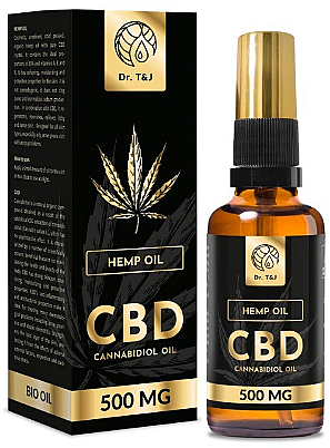 Natürliches Hanföl CBD 500 mg - Dr. T&J Bio Oil