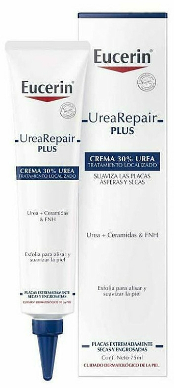 Intensiv feuchtigkeitsspendende Creme für trockene Haut mit Harnstoff und Ceramiden - Eucerin UreaRepair Plus 30% Urea Creme — Bild N1