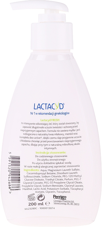 Erfrischendes und schützendes Gel für die Intimhygiene - Lactacyd Body Care (mit Pumpenspender) — Bild N2