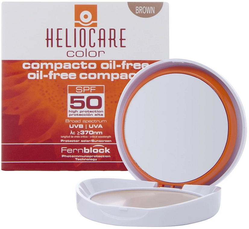 Kompakter Creme-Puder für fettige und Mischhaut SPF 50 - Cantabria Labs Heliocare Color Compact Oil-Free Spf 50 — Bild N1
