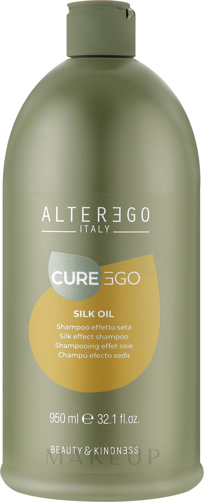 Shampoo für widerspenstiges und krauses Haar - Alter Ego CureEgo Silk Oil Silk Effect Shampoo — Bild 950 ml