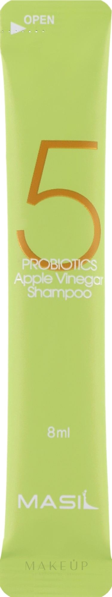 Mildes sulfatfreies Shampoo mit Pfropfen und Apfelessig - Masil 5 Probiotics Apple Vinegar Shampoo (prybka) — Bild 8 ml