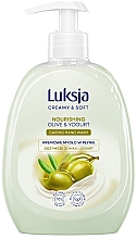 Düfte, Parfümerie und Kosmetik Flüssige Cremeseife mit Oliven und Joghurt - Luksja Creamy & Soft Olive & Yoghurt Hand Wash