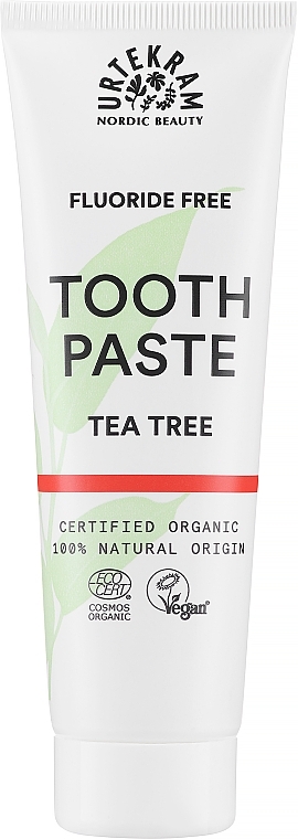 Organische Zahnpasta mit besonders hoher Desinfektionswirkung und Teebaum - Urtekram Toothpaste Tea Tree — Bild N1