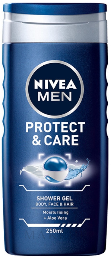 Duschgel Protect & Care mit Aloe Vera - NIVEA MEN Protect & Care Shower Gel — Bild 250 ml