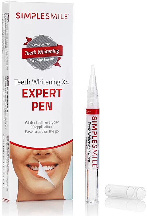 Zahnaufhellungsgel - Simplesmile Teeth Whitening X4 Expert Pen — Bild N1