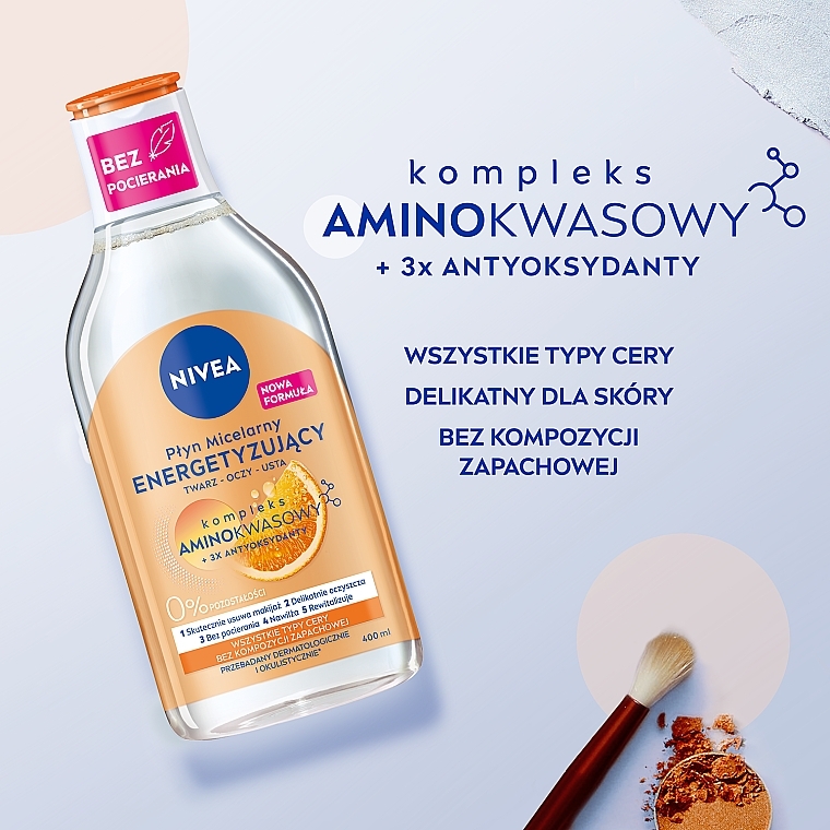 Mizellen-Reinigungswasser mit Vitaminen für empfindliche Haut - Nivea Energy Vitamin C + Vitamin B3 + Cranberry — Bild N6