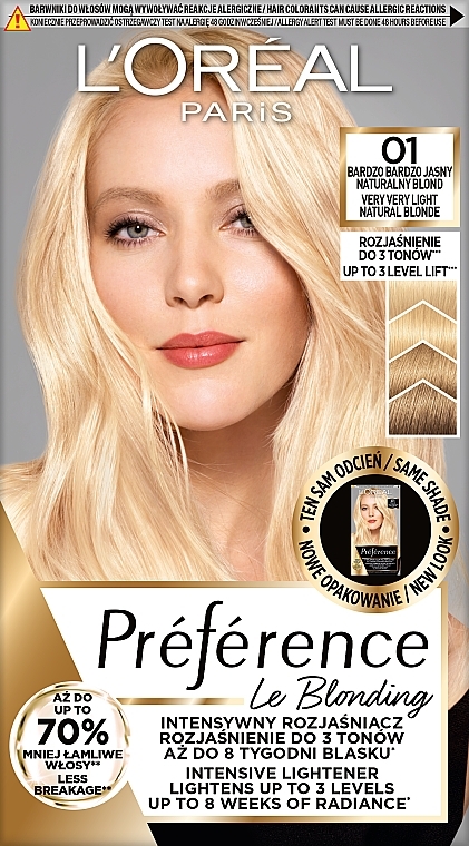 Haarfarbe - L'Oreal Paris Preference Cool Blondes  — Bild N1