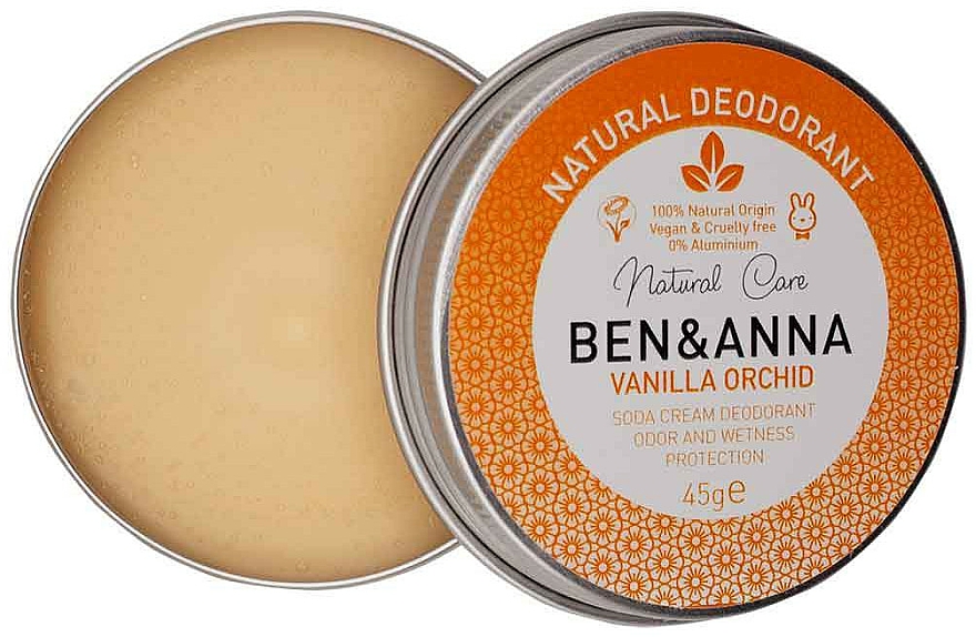 Natürliche Deo-Creme mit Vanille und Orchidee - Ben & Anna Vanilla Orchid Soda Cream Deodorant