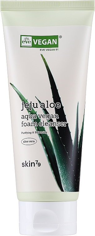 Erfrischender Reinigungsschaum für das Gesicht mit Aloe Vera - Skin79 Jeju Aloe Foam Cleanser — Bild N1