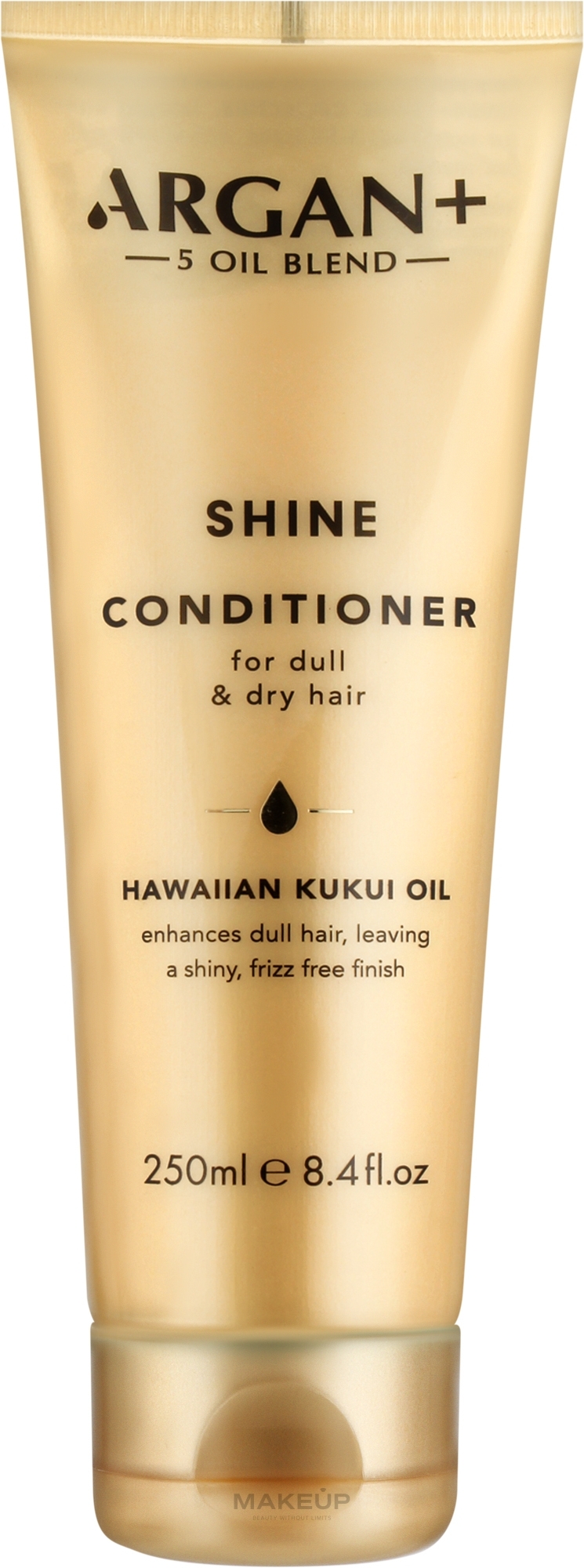 Pflegespülung für trockenes und stumpfes Haar mit fünf Ölen - Argan+ Shine Conditioner Hawaiian Kukui Oil — Bild 250 ml