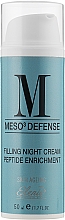 Düfte, Parfümerie und Kosmetik Füllende Nachtcreme mit Peptiden - Elenis Meso Defense Night Cream Peptide Enrichment