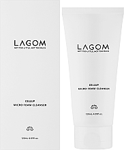 Feuchtigkeitsspendender Gesichtswaschschaum mit Pflanzenextrakten - Lagom Cellup Micro Foam Cleanser — Bild N2