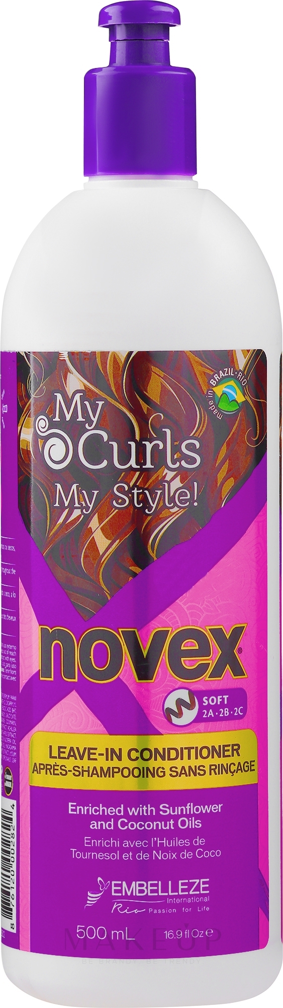 Conditioner für lockiges Haar mit Moosbeere - Novex My Curls Soft Leave In Conditioner — Bild 500 g