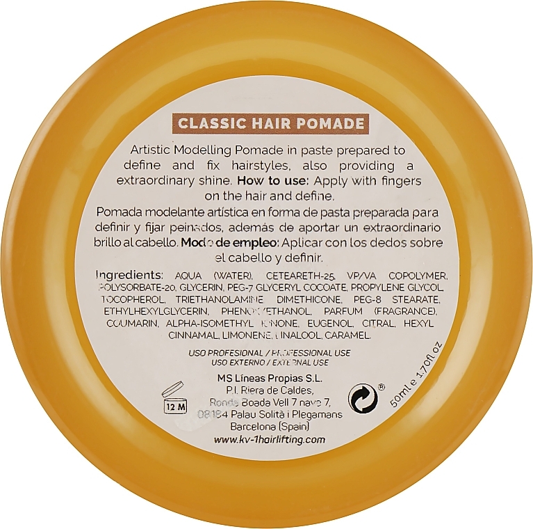 Klassische glänzende Haarpomade - KV-1 Final Touch Classic Hair Pomade — Bild N3