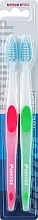 Zahnbürste mittel grün und rosa 2 St. - Pierrot Action Tip Hard — Bild N1