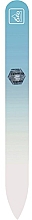 Düfte, Parfümerie und Kosmetik Glasnagelfeile im Etui 14 cm pastellblau - Erbe Solingen Soft-Touch
