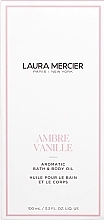 Düfte, Parfümerie und Kosmetik Aromatisches Öl für Bad und Körper Ambre Vanille - Laura Mercier Aromatic Bath & Body Oil