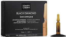 Düfte, Parfümerie und Kosmetik Intensive Anti-Falten Gesichtsampullen - Martiderm Skin Complex Black Diamond Ampoules