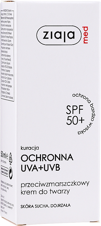 Anti-Falten Gesichtscreme für trockene Haut SPF 50+ - Ziaja Med Cream Wrinkle Dry Spf 50 — Bild N5