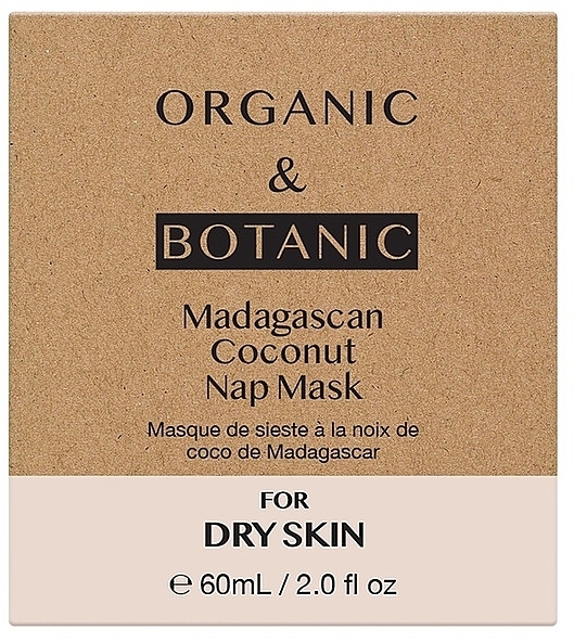Gesichtsmaske für die Nacht - Organic & Botanic Madagascan Coconut Nap Mask — Bild N3