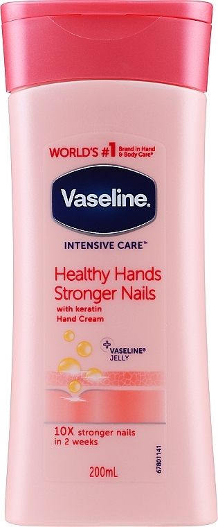 Intensiv pflegende Hand- und Nagelcreme mit Keratin - Vaseline Intensive Care Healthy Hands & Nails Keratin Cream — Bild N3