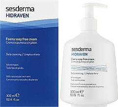 Seifenfreier Körper- und Gesichtsreinigungsschaum-Creme für alle Hauttypen - SesDerma Laboratories Hidraven Foamy Soapless Cream — Foto N2