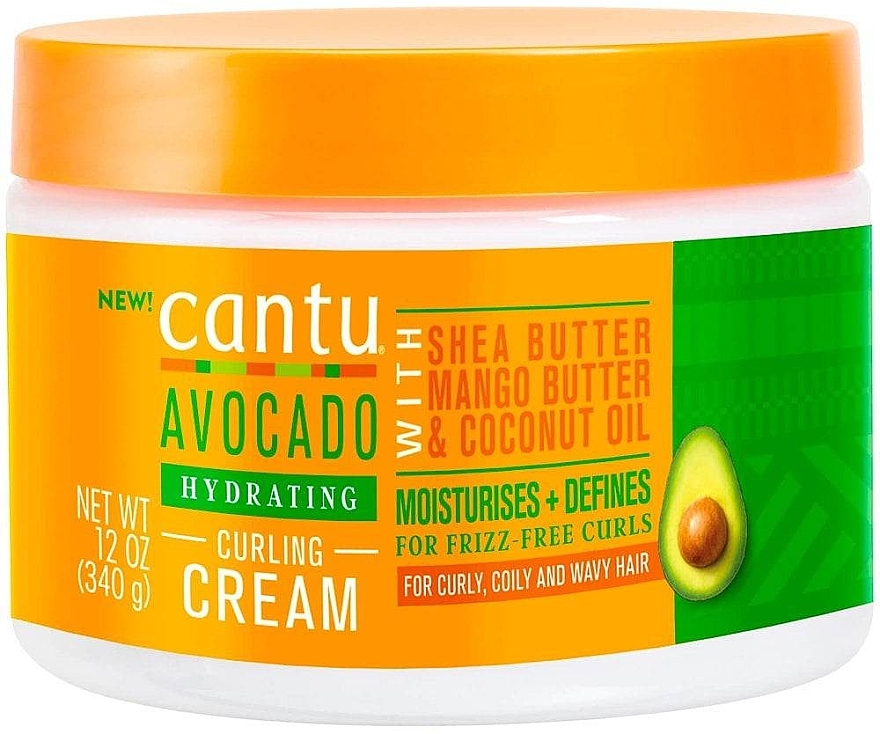 Feuchtigkeitsspendende Lockencreme mit Avocado - Cantu Avocado Hydrating Curling Cream — Bild N1