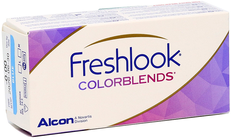 Farbige Kontaktlinsen 2 St. blue - Alcon FreshLook Colorblends  — Bild N1