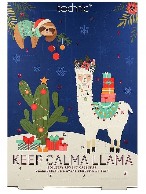 Adventskalender-Set 24 St. - Technic Cosmetics Keep Calma Llama — Bild N1