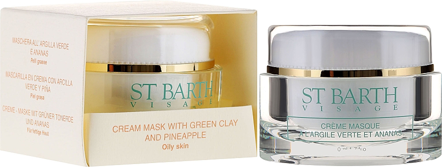Gesichtscreme-Maske mit grüner Tonerde und Ananas - Ligne St Barth Cream Mask With Green Clay And Pineapple — Bild N1
