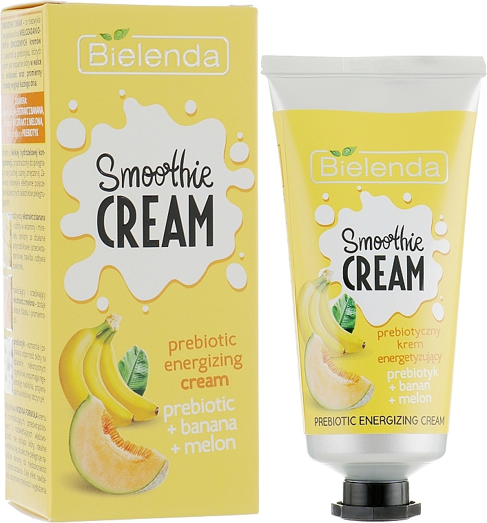 Energetisierende Gesichtscreme mit Bananen- und Zuckermelonenextrakt - Bielenda Smoothie Cream Banana And Melon