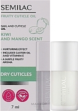 Nagelhautöl Kiwi und Mango - Semilac Fruity Cuticle Oil Kiwi & Mango Scent  — Bild N2