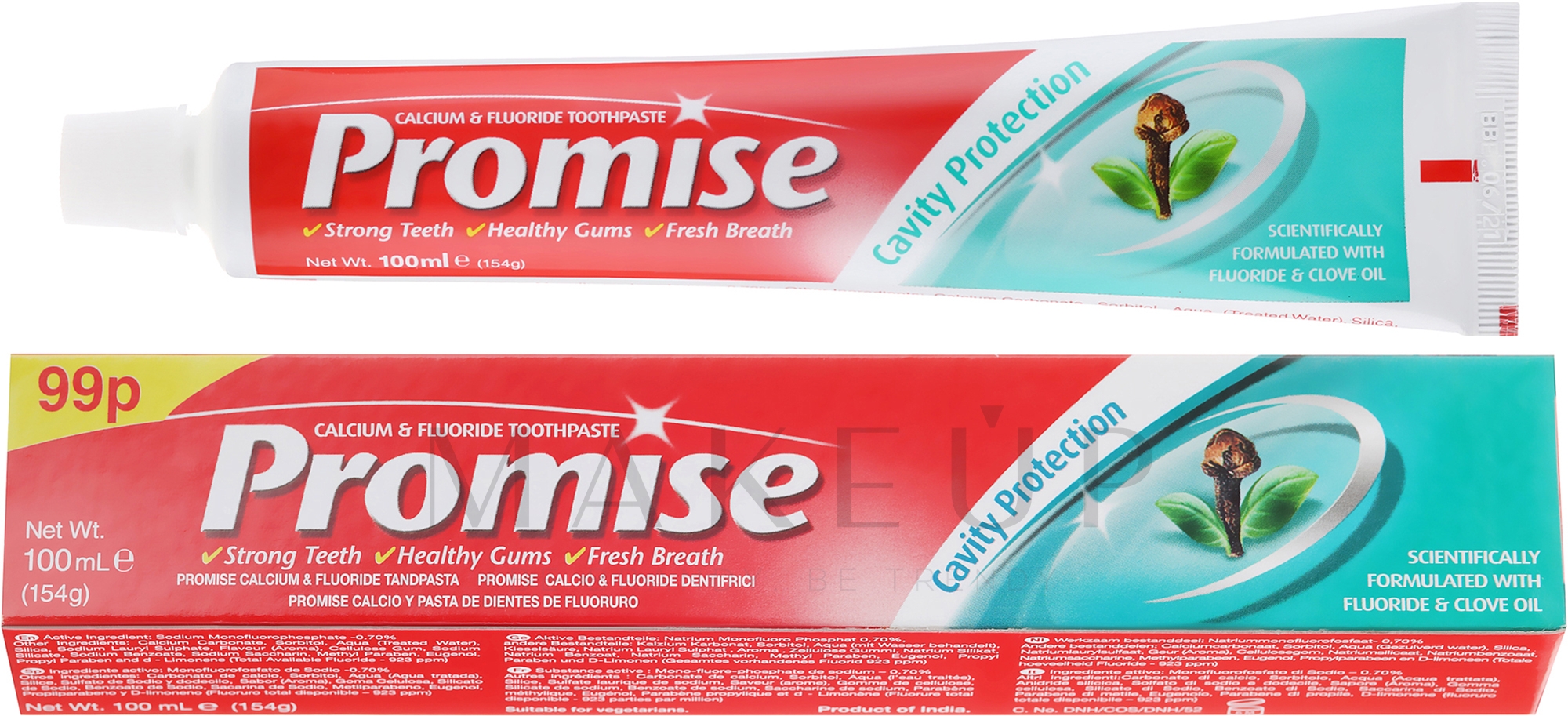 Natürliche Zahnpasta Promise Cavity Protection - Dabur — Bild 100 ml